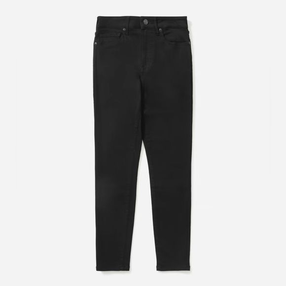 NWT Everlane The Curvy High-Rise Skinny Jean in Black, Size  26 - Picture 1 of 8